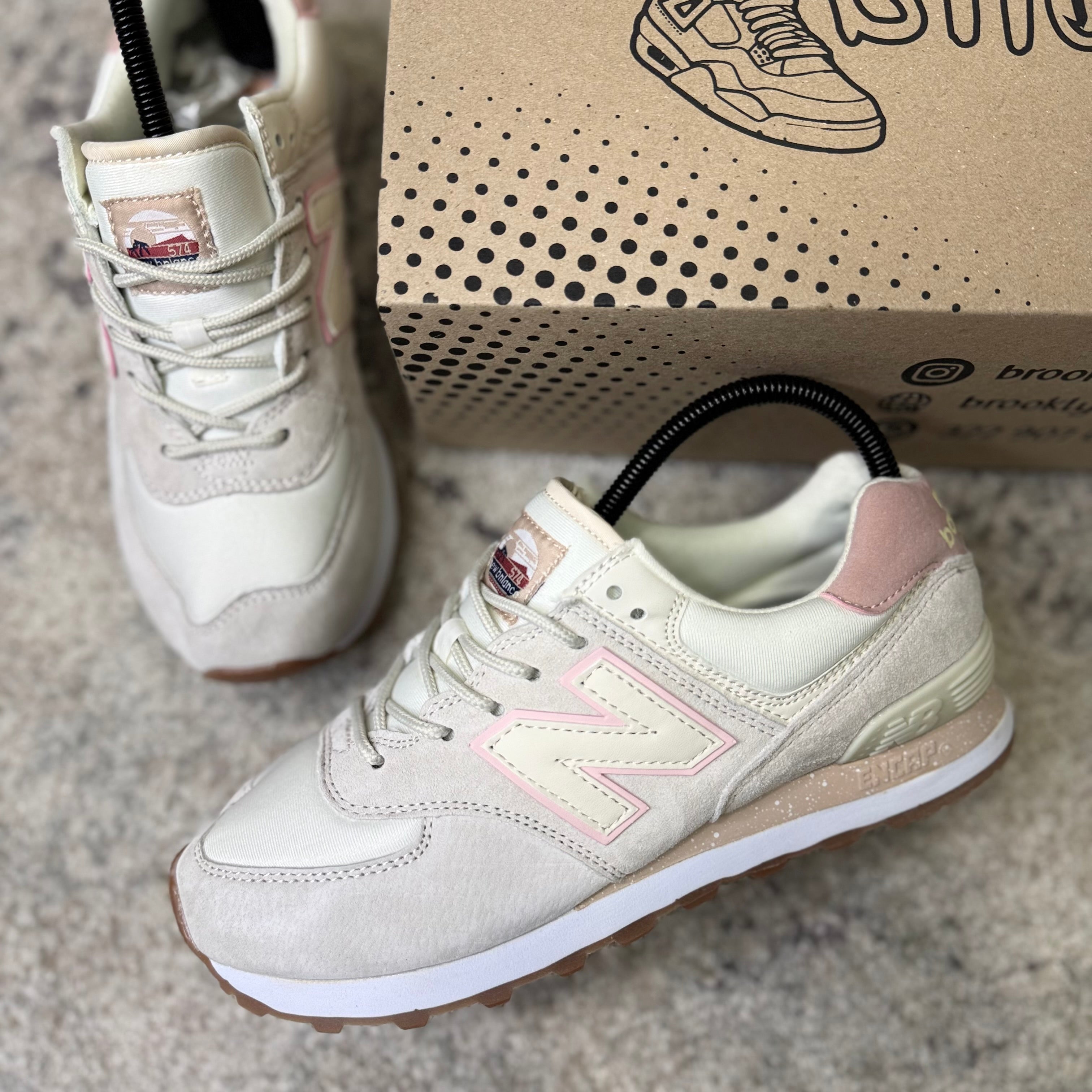 NEW BALANCE 574 - BEIGE ROSA