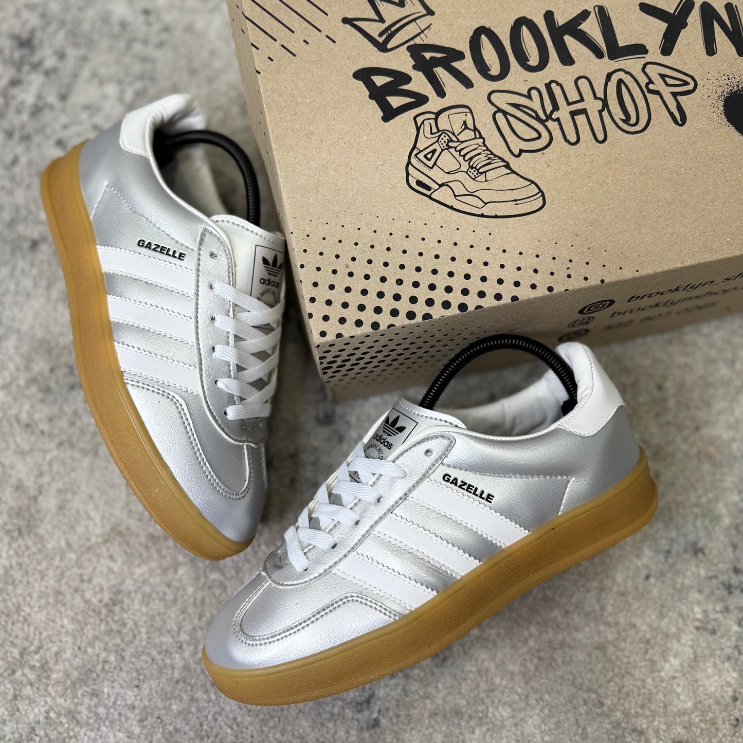 ADIDAS GAZELLE - PLATINO