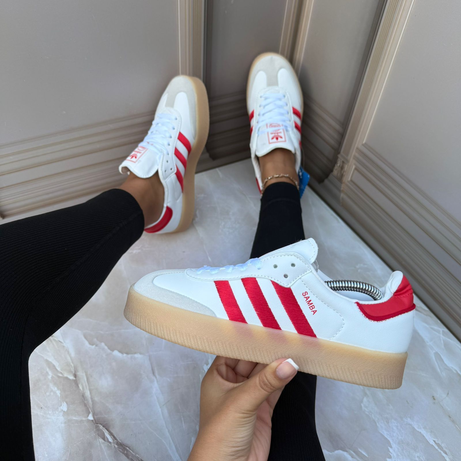 ADIDAS SAMBA ROJO - (AAA)