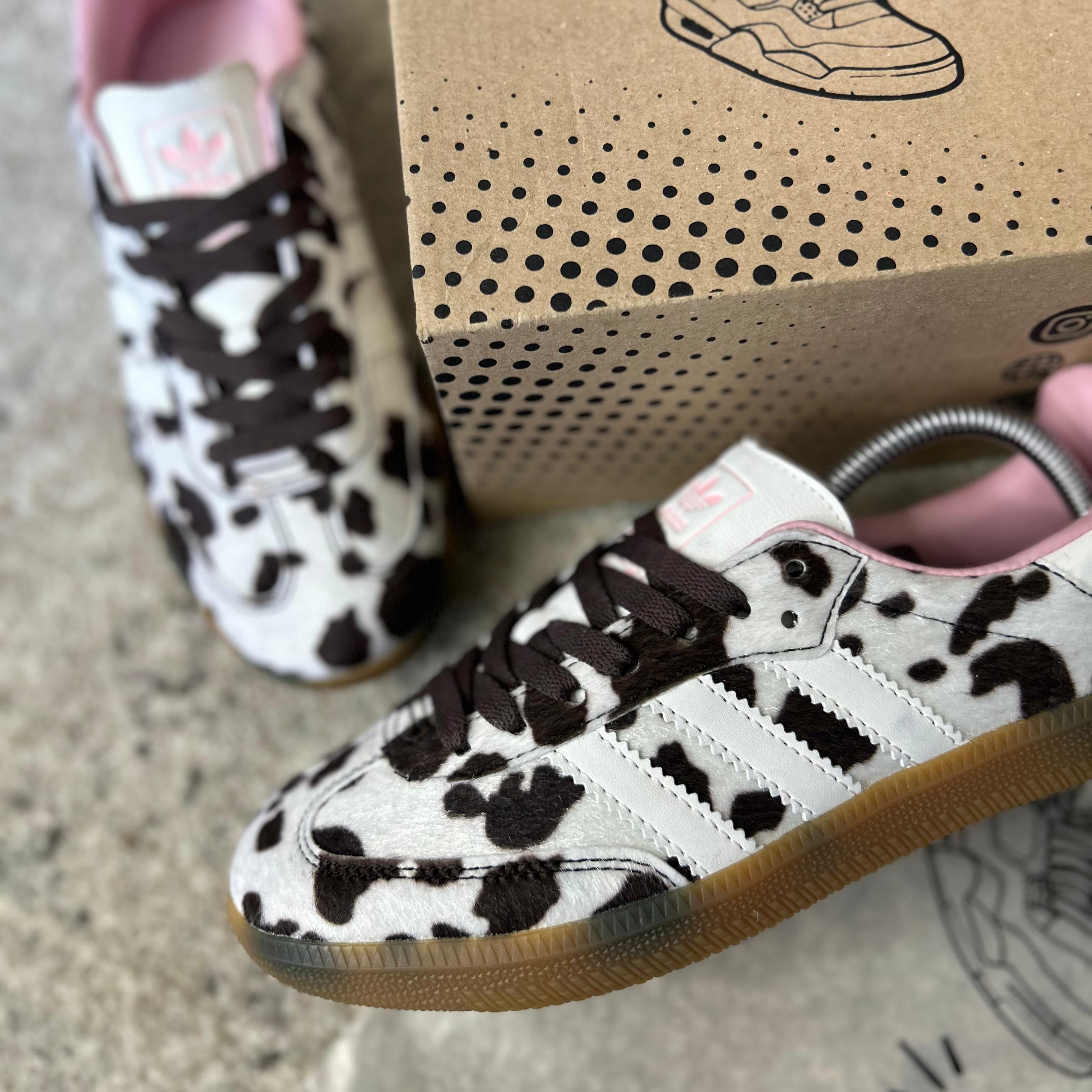ADIDAS SAMBA COW PRINT - (AAA)